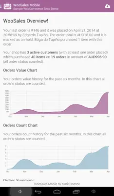 WooSales Mobile android App screenshot 0